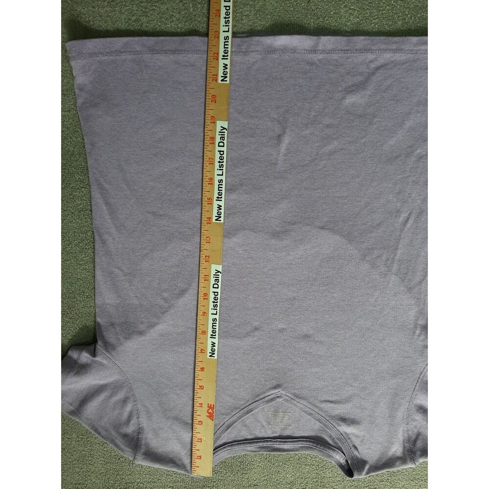 CHRISTOPHER & BANKS Womens Large L Purple Top Short Sleeve Shirt - Picture 4 of 4